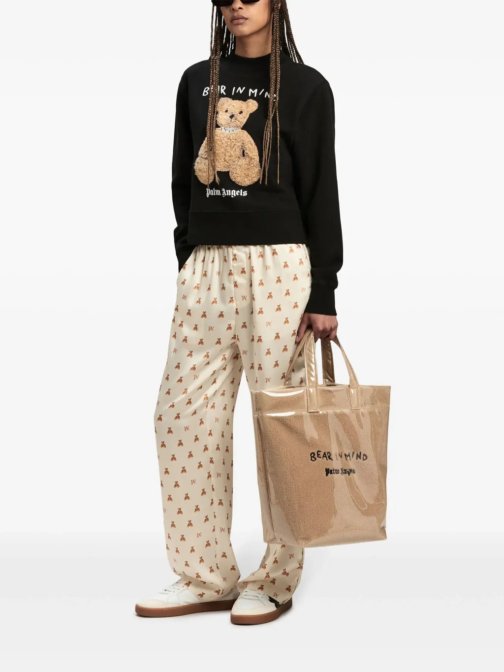 Bear In Mind Logo Embroidered Tote Bag