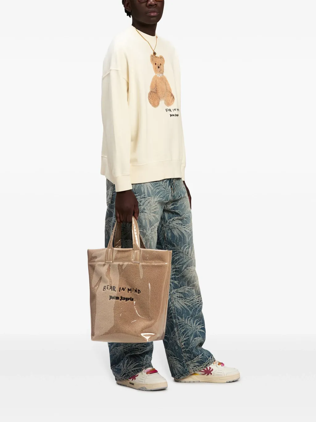 Bear In Mind Logo Embroidered Tote Bag