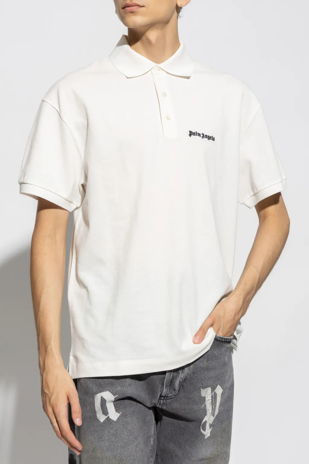 Logo Embroidered Polo Shirt