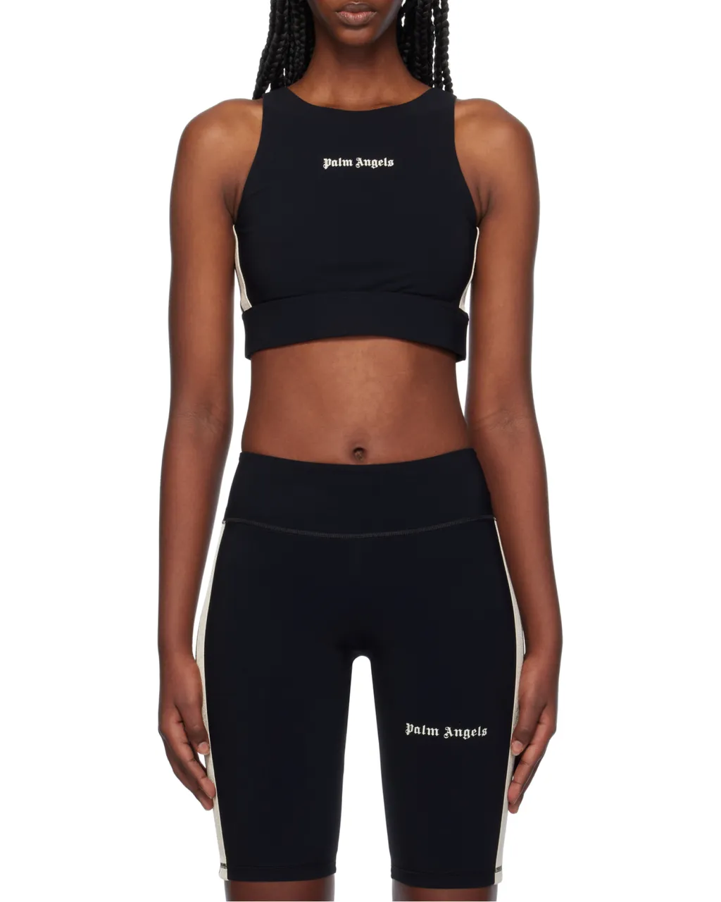 Logo Embroidered Cropped Top
