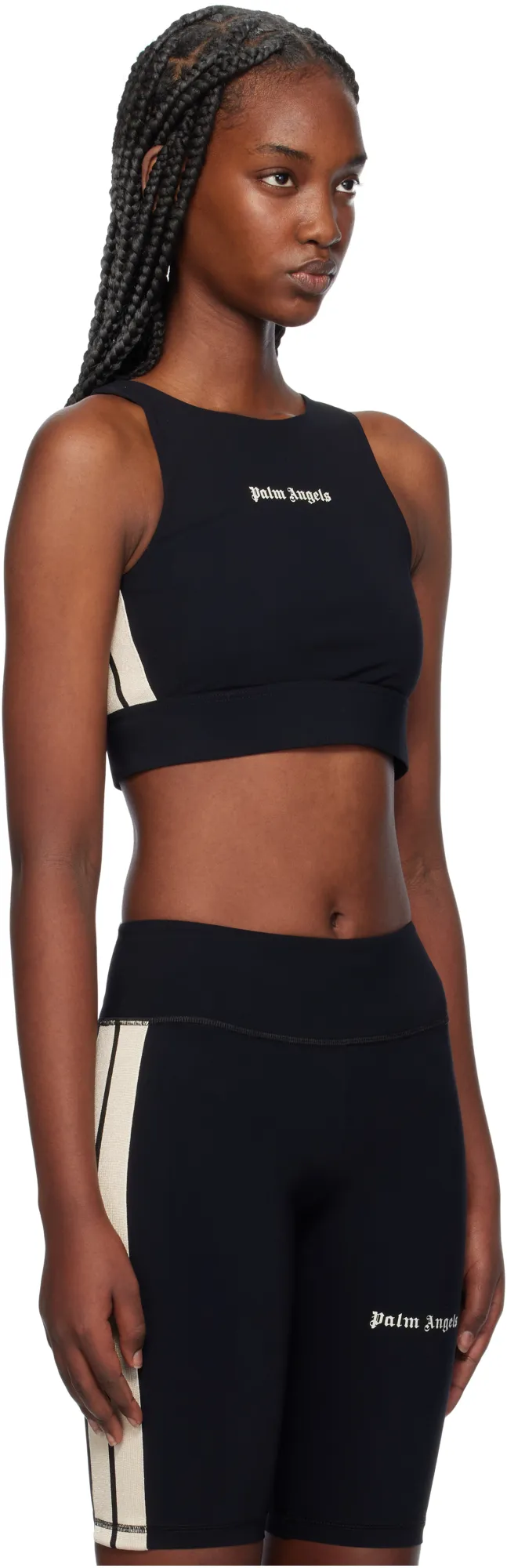 Logo Embroidered Cropped Top