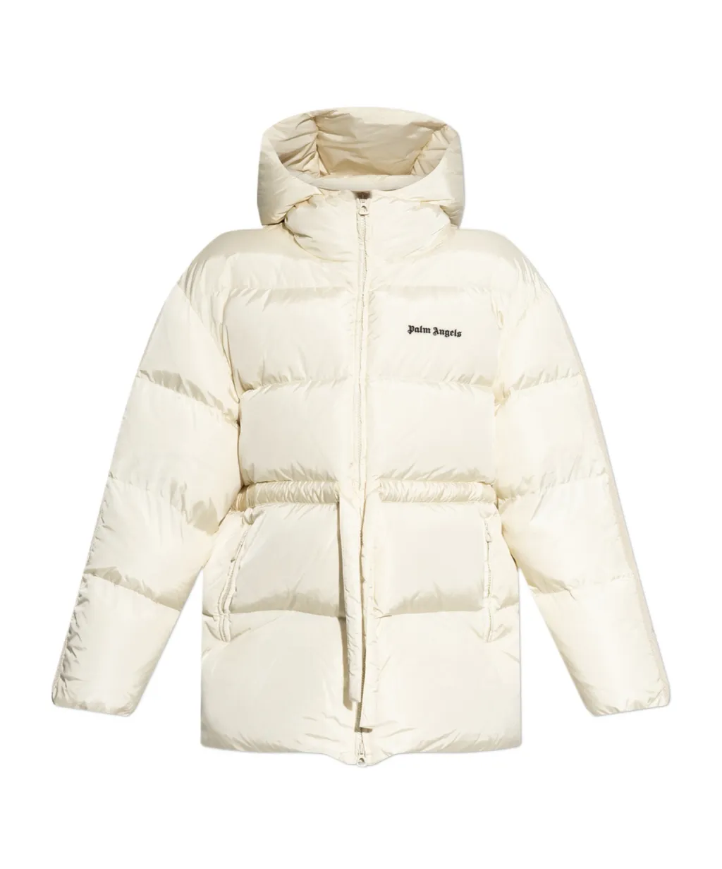 Logo Embroidered Down Jacket