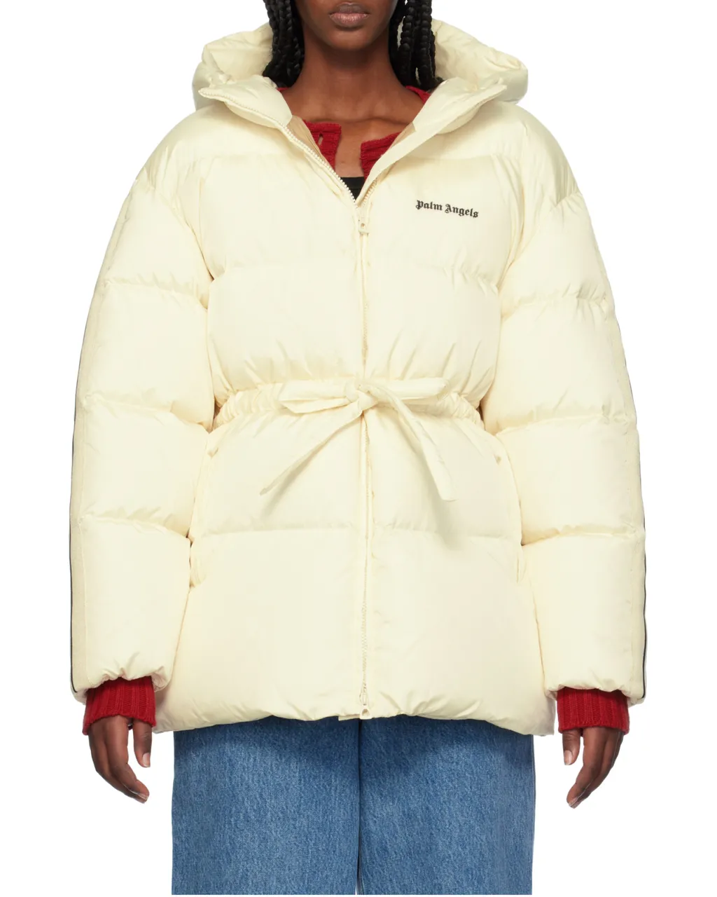 Logo Embroidered Down Jacket