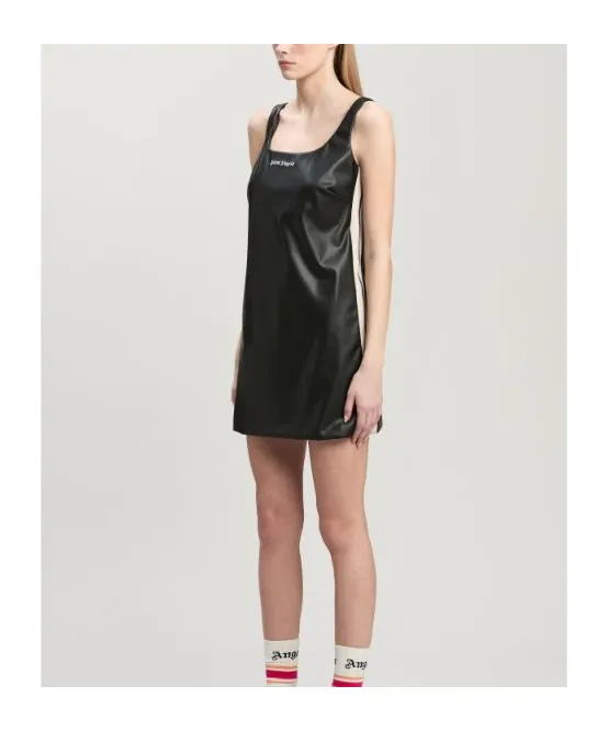 Logo Embroidered Sleeveless Mini Dress