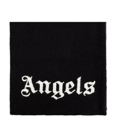 Logo Embroidered Knitted Rectangular Scarf