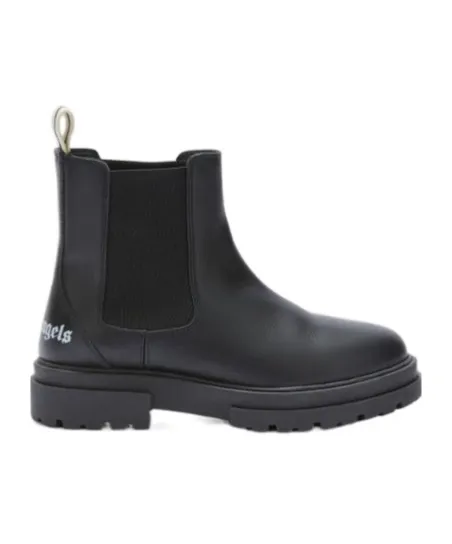Logo Printed Lug Sole Chelsea Boots