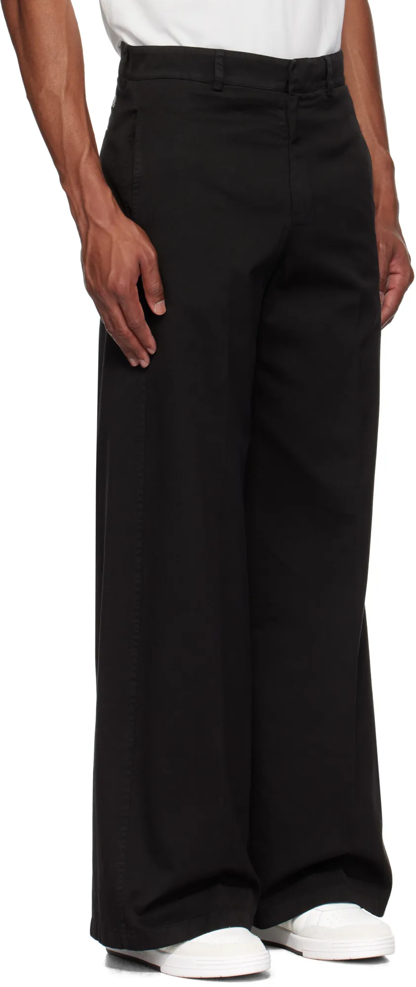 Belt-Loop Casual Pants