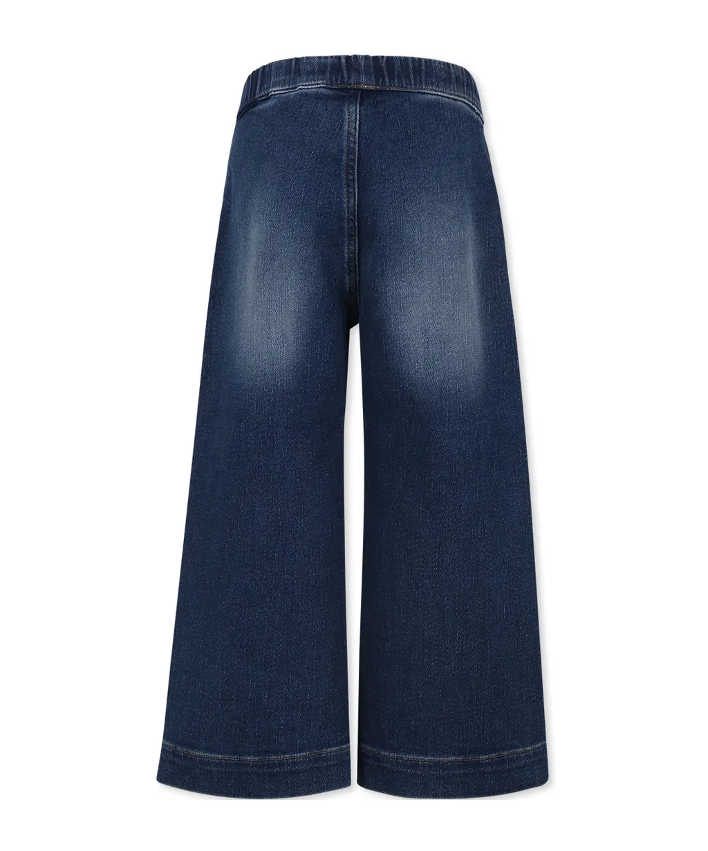 Drawstring Straight Leg Jeans