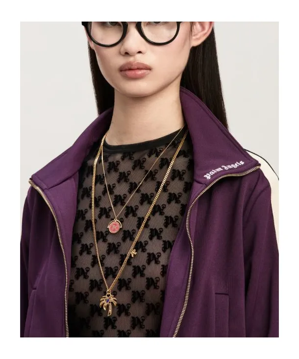 Logo Embroidered Zip-Up Cropped Jacket