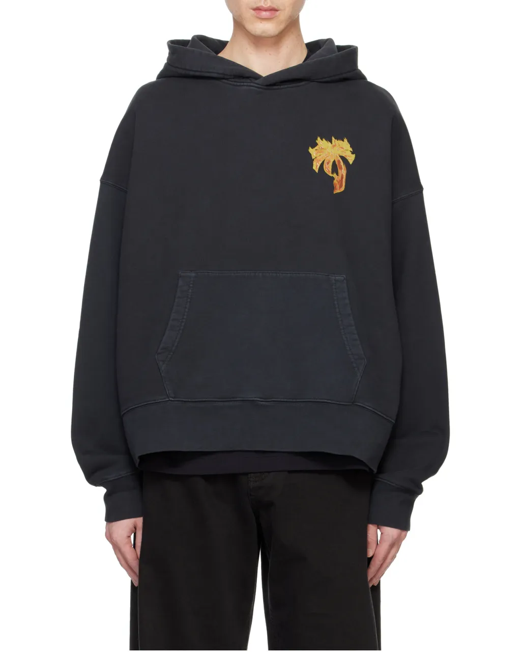 Burning Palm Printed Hoodie