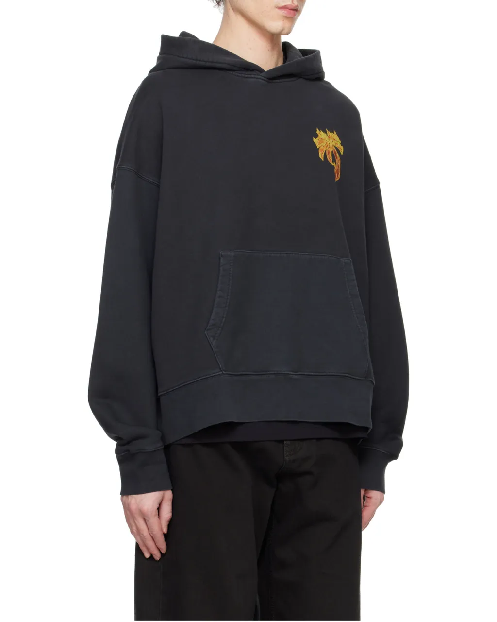 Burning Palm Printed Hoodie
