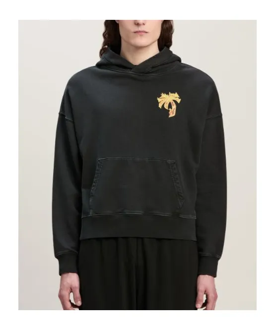 Burning Palm Printed Hoodie