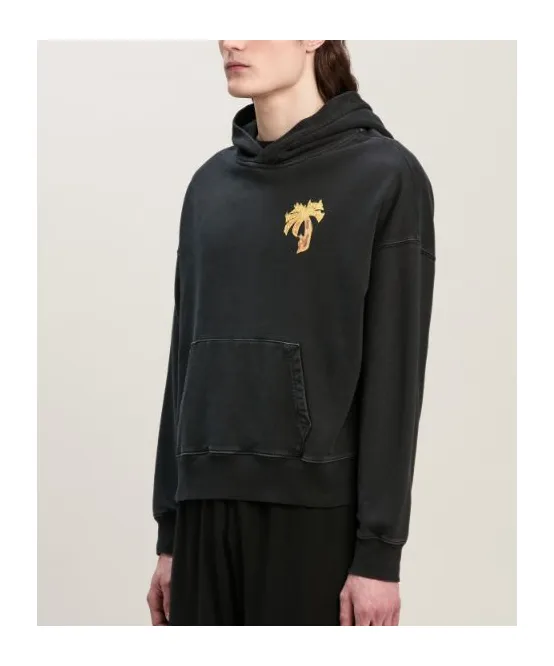Burning Palm Printed Hoodie
