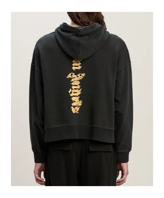 Burning Palm Printed Hoodie