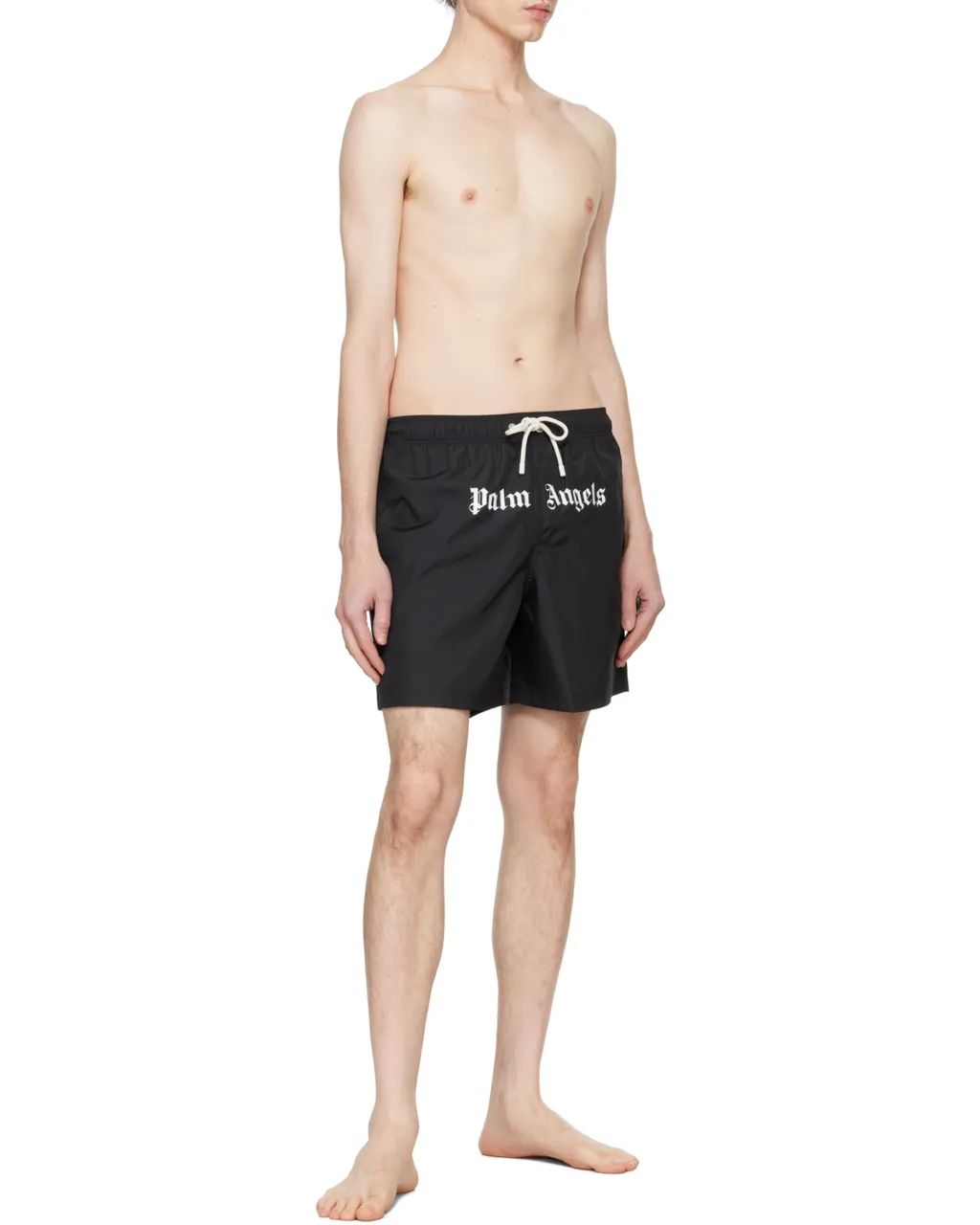 Logo Printed Drawstring Swim Shorts