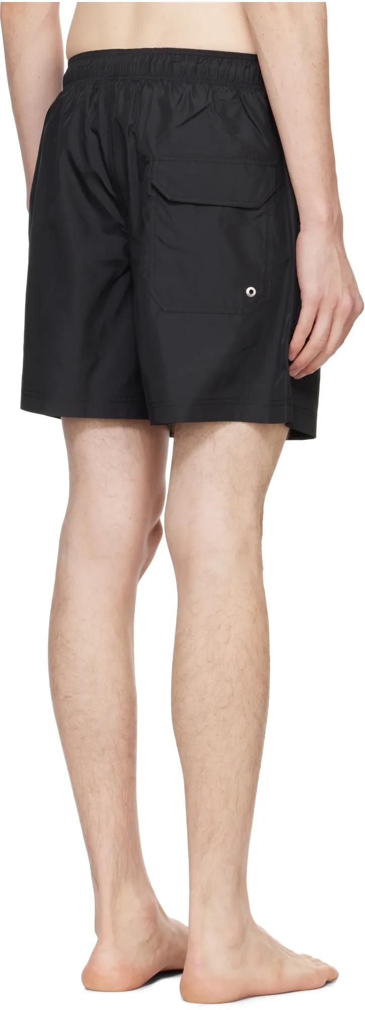 Logo Printed Drawstring Swim Shorts