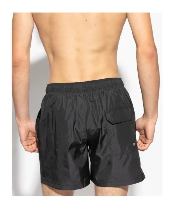 Logo Printed Drawstring Swim Shorts