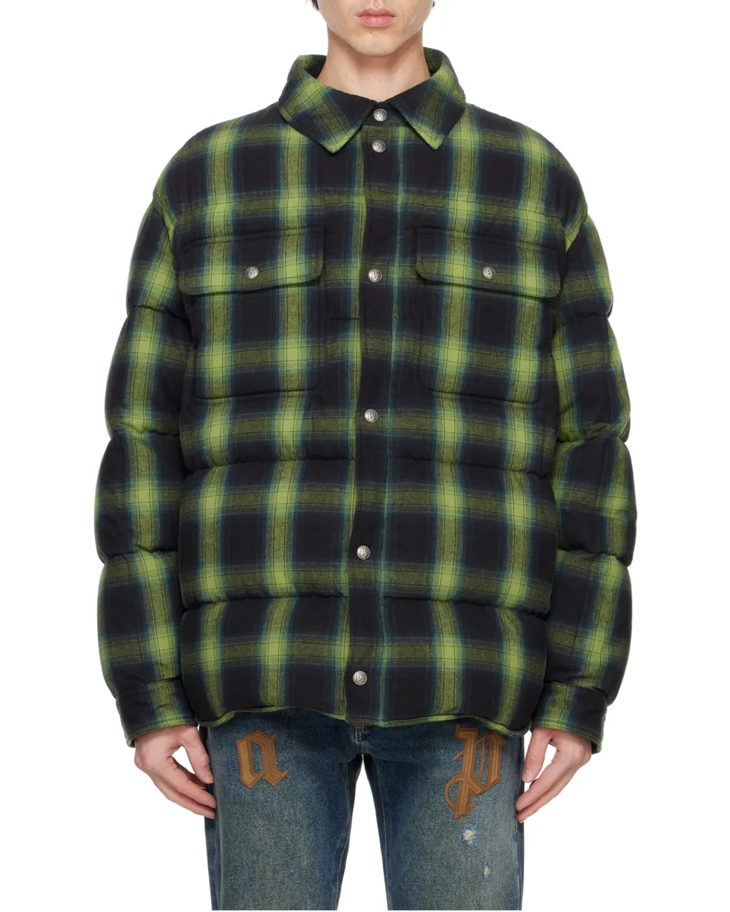 Checked Puffer Jacket
