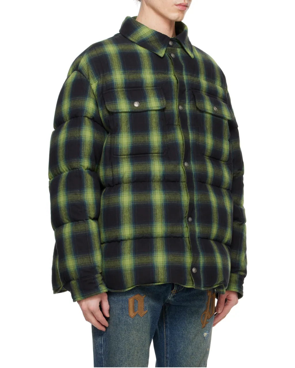 Checked Puffer Jacket