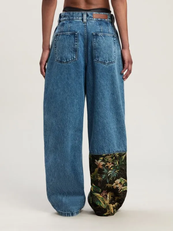Jungle Printed Jeans