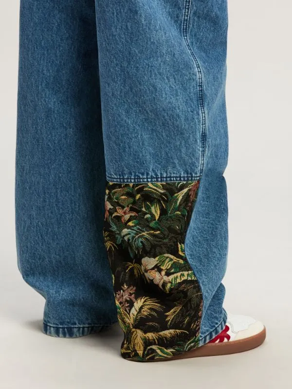 Jungle Printed Jeans