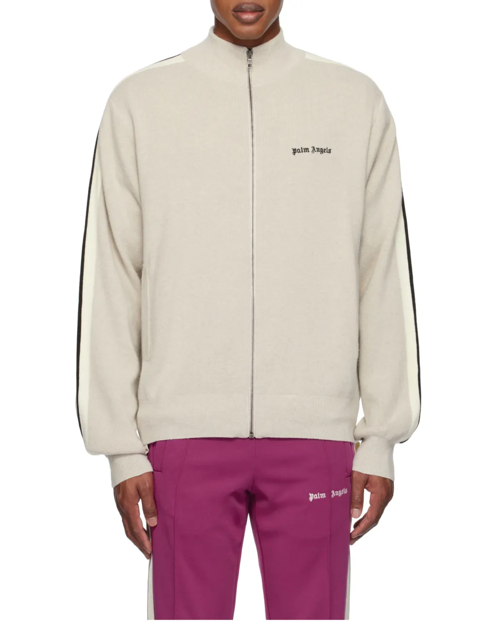 Logo Embroidered Zip-Up Jacket