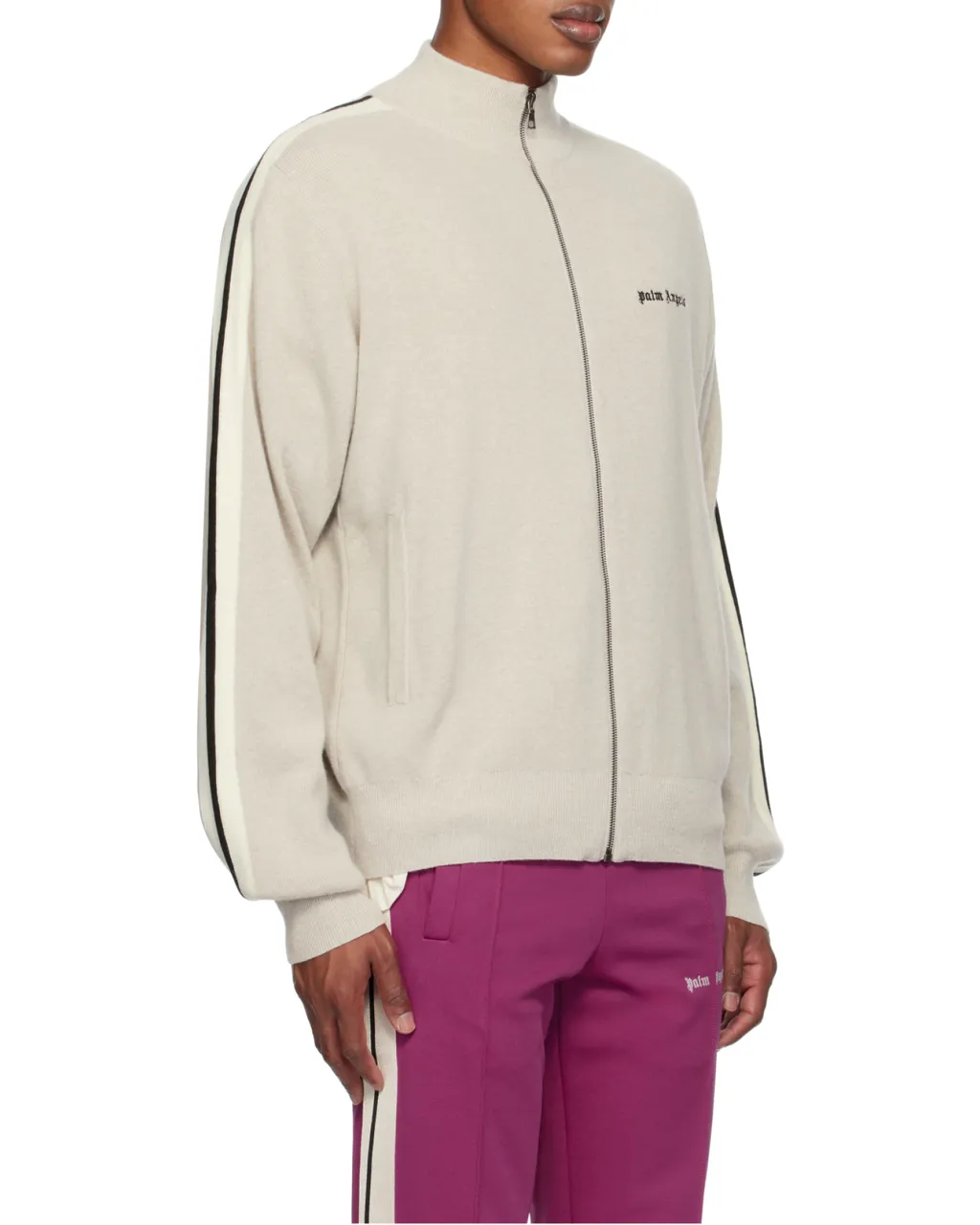 Logo Embroidered Zip-Up Jacket