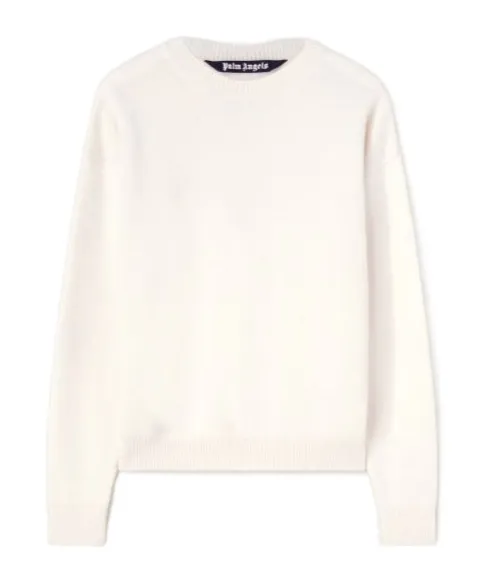 Monogram Print Crewneck Knit Jumper