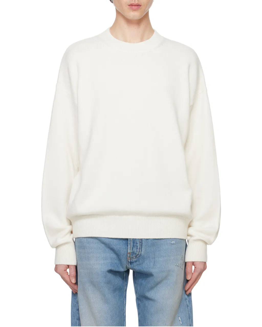 Monogram Print Crewneck Knit Jumper