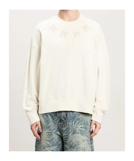 Monogram Printed Crewneck Sweatshirt