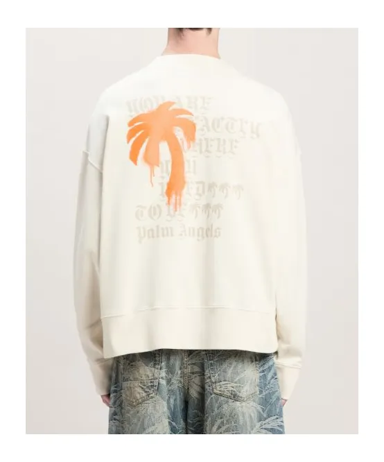 Monogram Printed Crewneck Sweatshirt