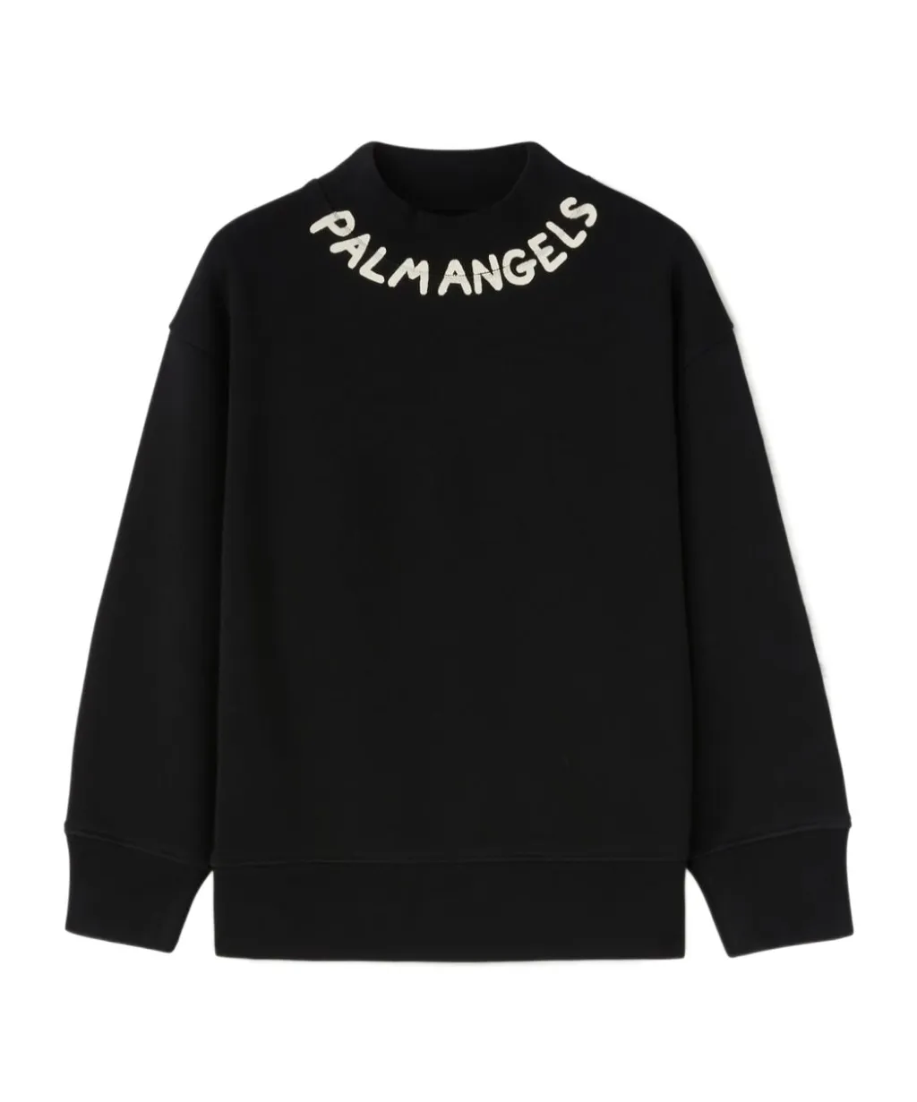 Logo Printed Drop Shoulder Sweatshirt