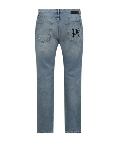 Straight Leg Distressed Jeans