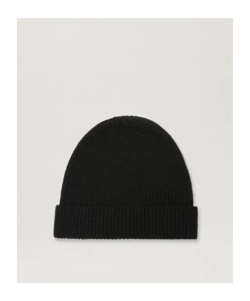 Logo Embroidered Turn-Up Brim Beanie