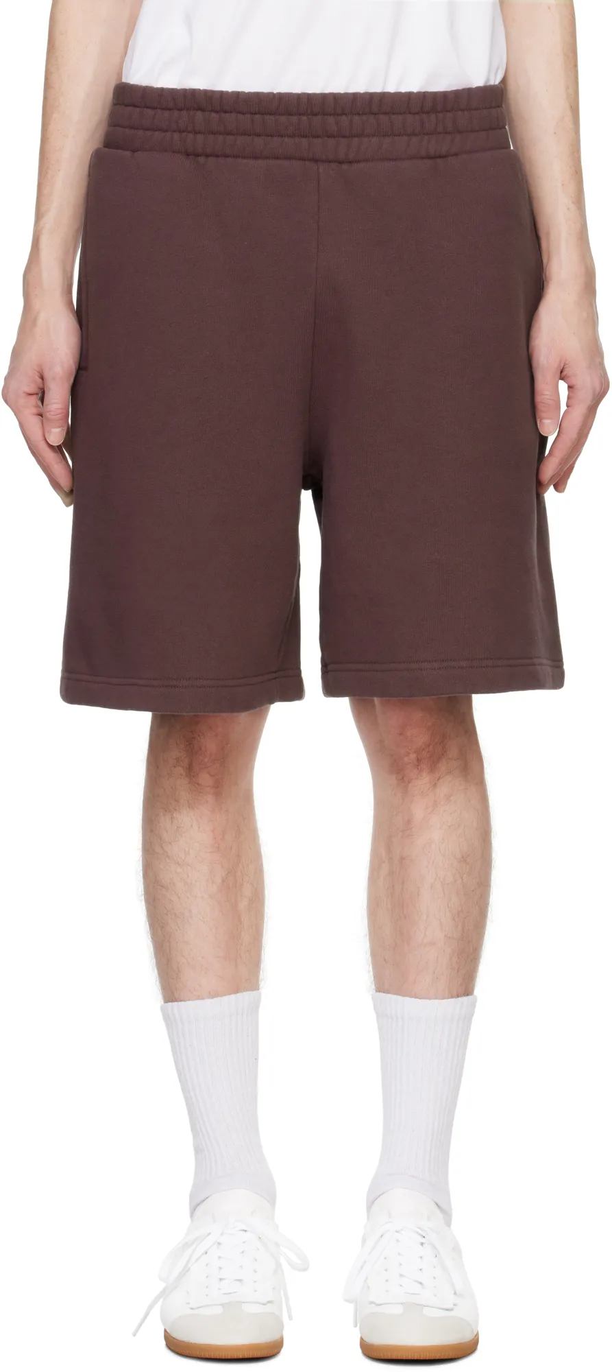 Logo Printed Elastic Waist Track Shorts