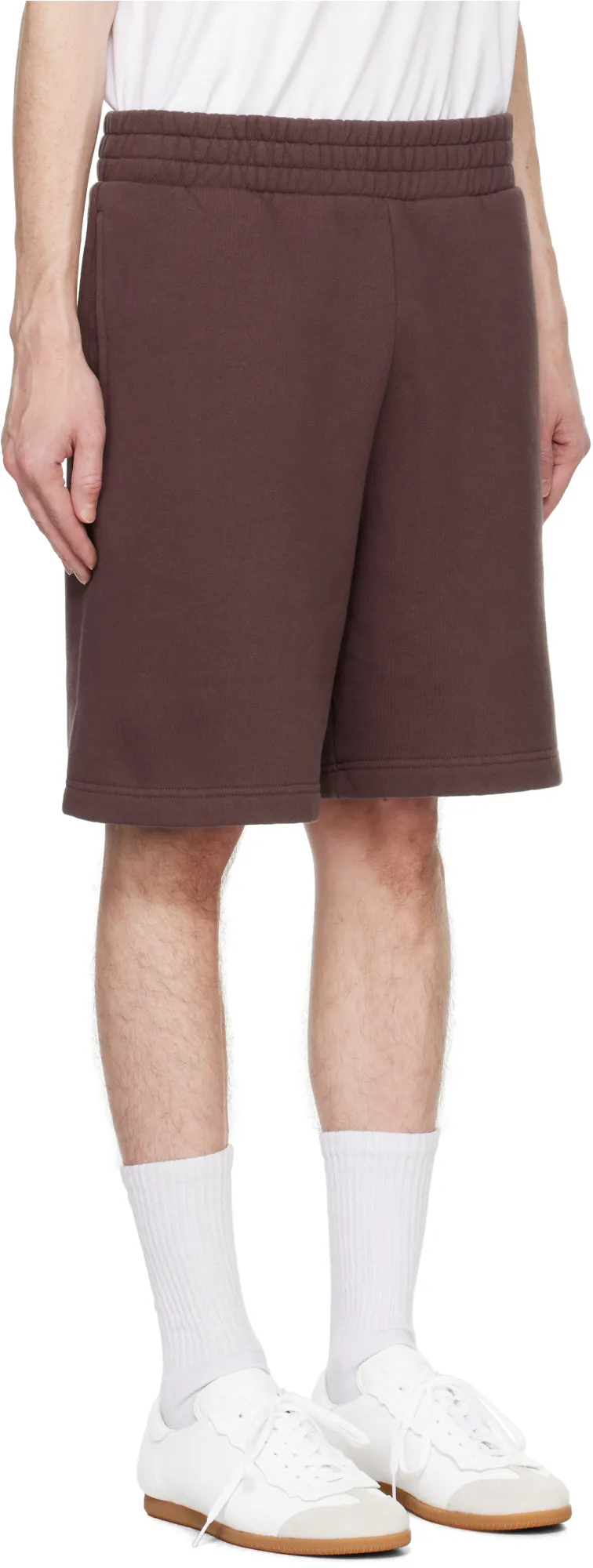 Logo Printed Elastic Waist Track Shorts