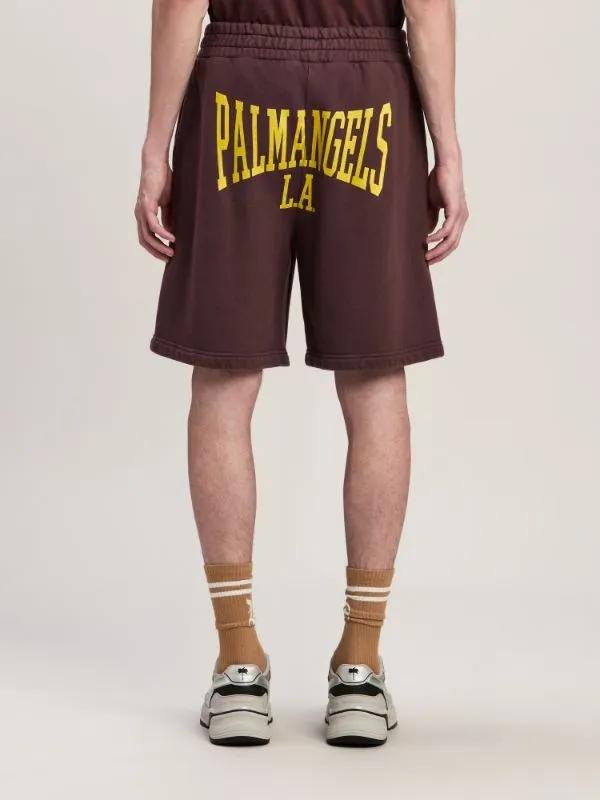 Logo Printed Elastic Waist Track Shorts