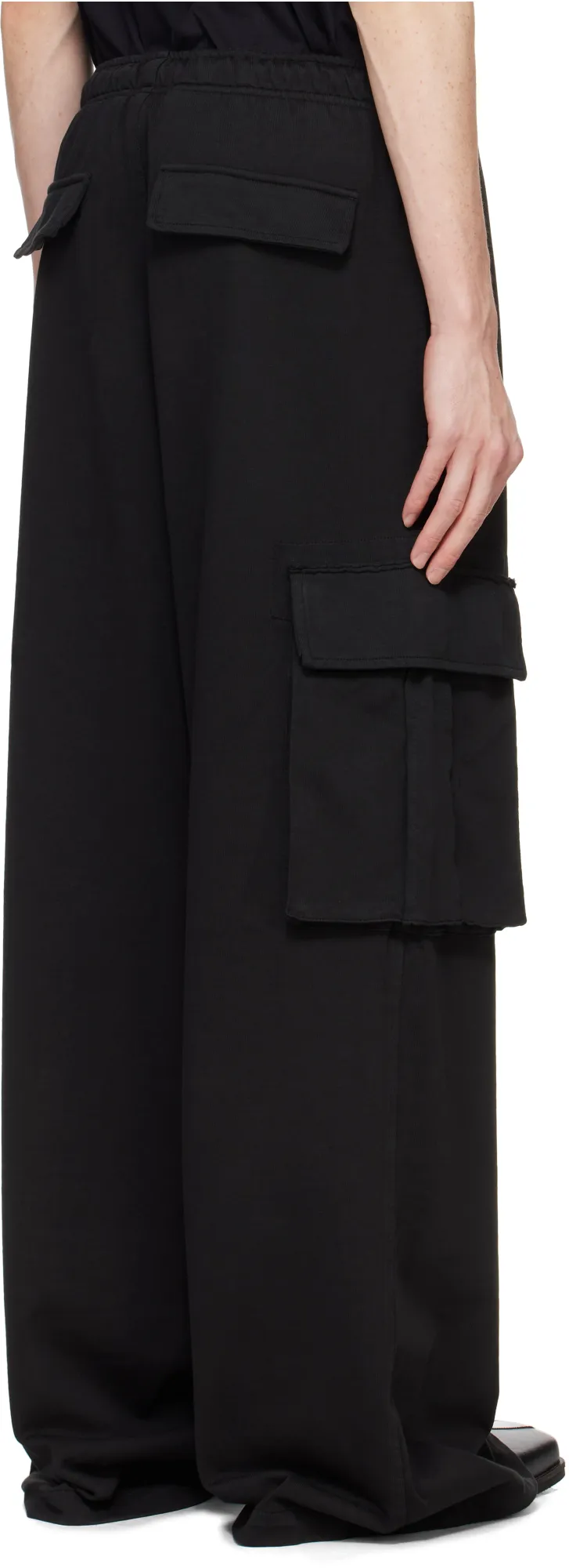 Wide Leg Drawstring Cargo Pants