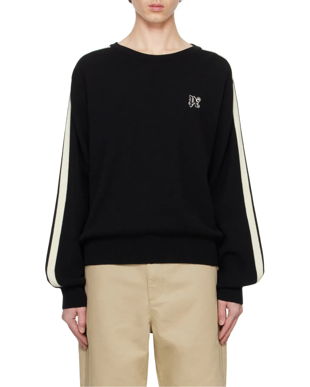 Monogram Embroidered Knitted Jumper