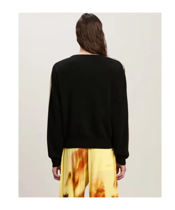 Monogram Embroidered Knitted Jumper