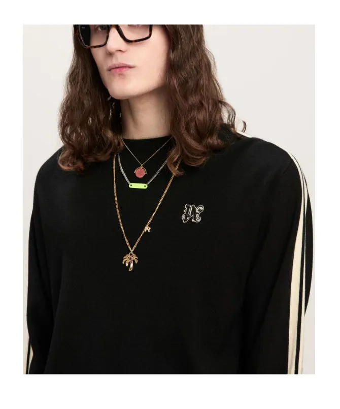 Monogram Embroidered Knitted Jumper