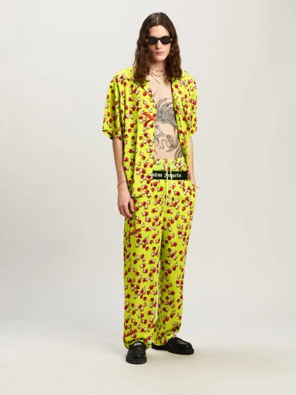 Cherries Printed Short-Sleeved Shirt