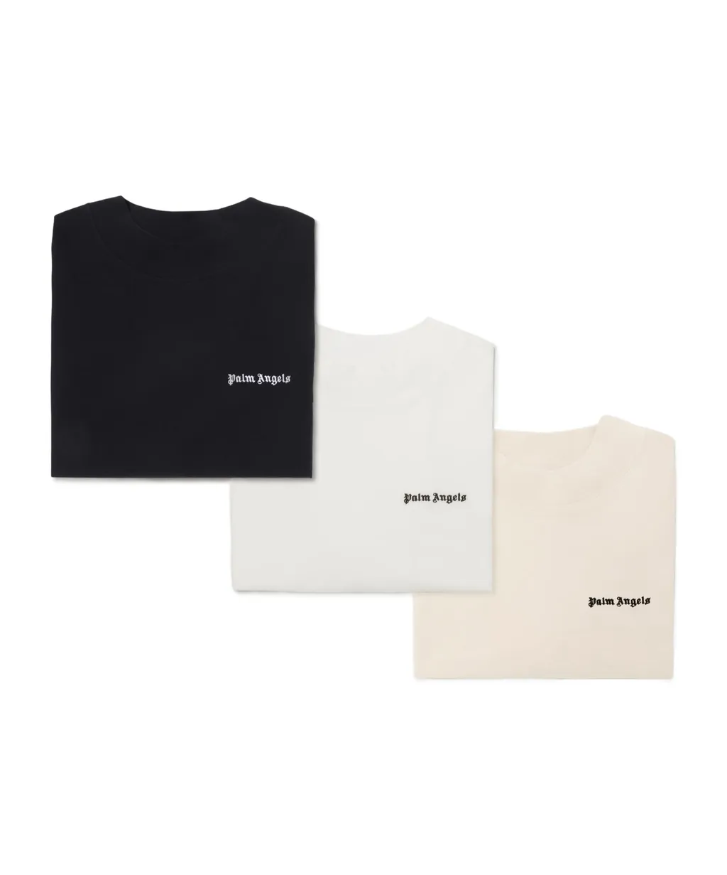 Logo Printed T-Shirt Three-Piece Package