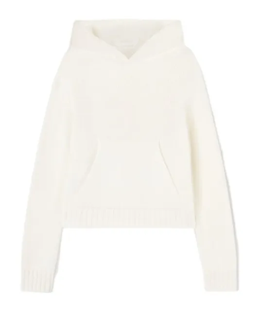 Logo Intarsia Knitted Hoodie
