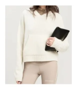 Logo Intarsia Knitted Hoodie