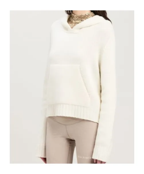 Logo Intarsia Knitted Hoodie