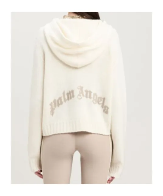 Logo Intarsia Knitted Hoodie