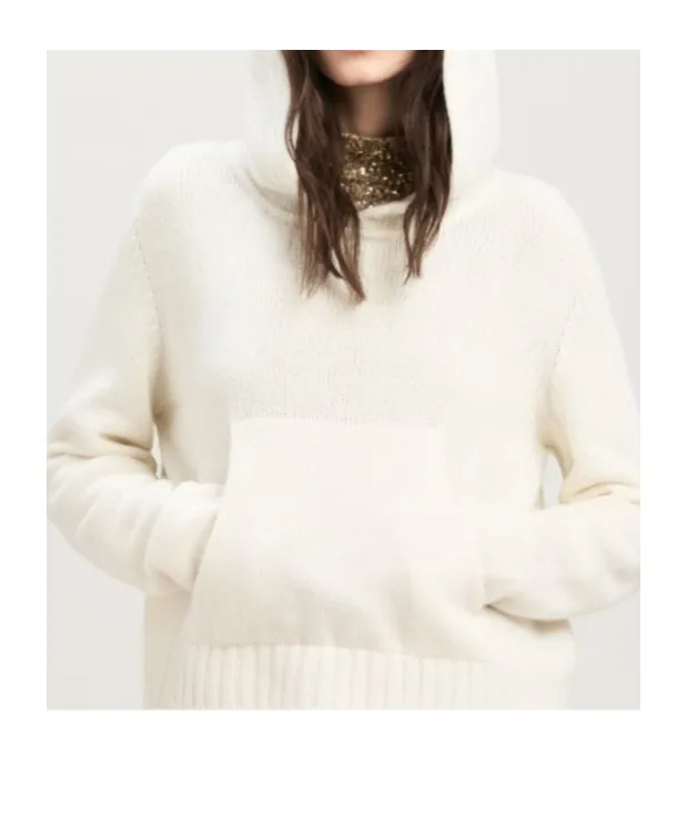 Logo Intarsia Knitted Hoodie