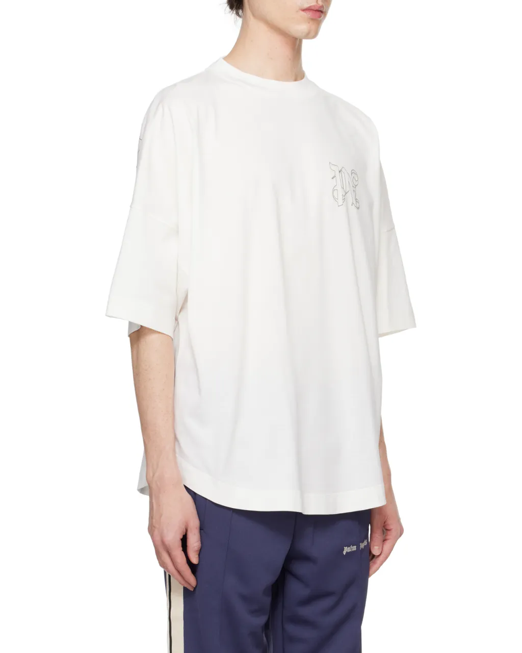 Pa Monogram Embroidered Crewneck T-Shirt