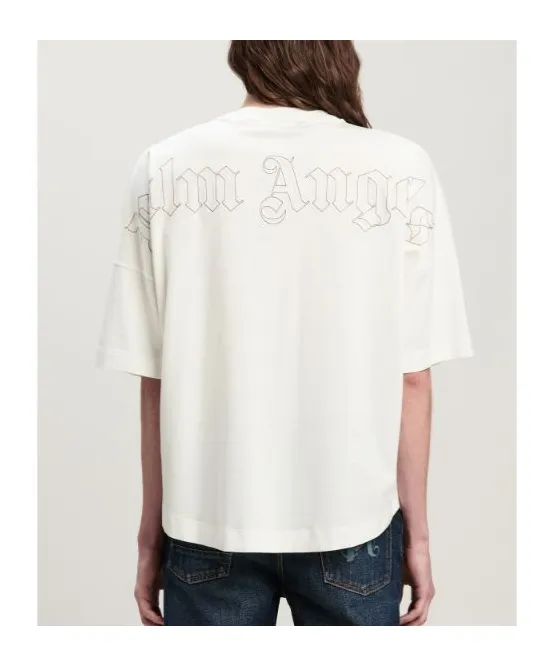 Pa Monogram Embroidered Crewneck T-Shirt